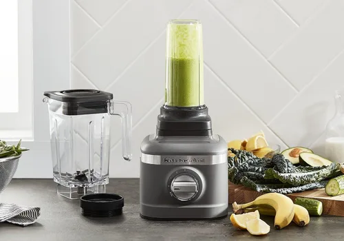 Vista 3 de KitchenAid K150 Batidora de trituración de hielo de 3 velocidades con 2 tarros de licuadora personal - KSB1332DG