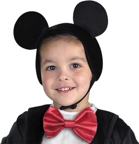 Vista 2 de Disfraz para chicos de Mickey Mouse talla 4-6 NegroRojo