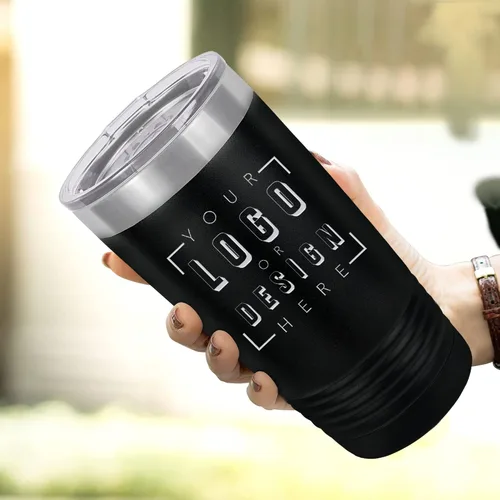 Vista 2 de Vaso de acero inoxidable personalizado Botella de agua de acero inoxidable de doble pared aislada al vacío Mantiene tu bebida caliente y fría