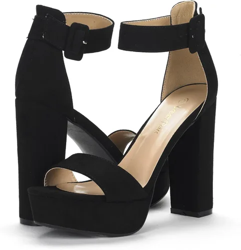 Vista 3 de DREAM PAIRS Hi-Lo - Sandalias de tacón alto y plataforma para mujer