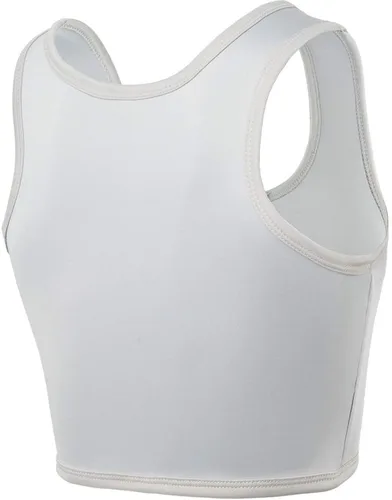 Vista 2 de XUJI FTM Trans - Carpeta elástica con cremallera en el pecho, transpirable, de bambú, ajustada, camiseta sin mangas