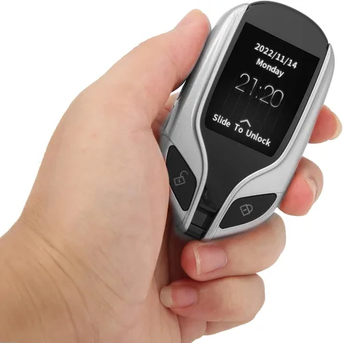 Vista 6 de Control remoto de entrada sin llave para automóvil, pantalla LCD, llave inteligente universal para automóvil con un botón de inicio de tiempo