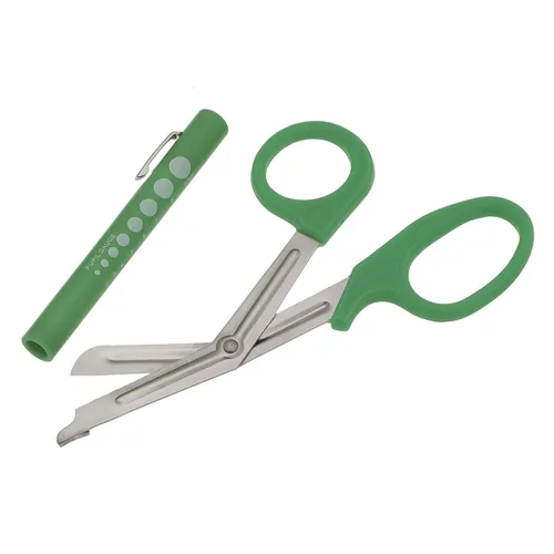 Vista 8 de SURGICAL ONLINE Juego de bolígrafos LED de calibre de pupila con tijeras de vendaje a juego para médico, enfermera, EMS, estudiantes de medicina