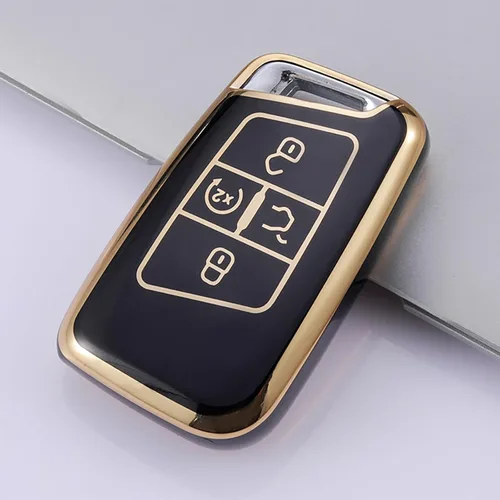 Vista 6 de OLLEN Funda para llavero con llavero, compatible con Volkswagen VW Jetta Tiguan Passat Golf GTI Atlas Alltrack Arteon Taos, para control remoto