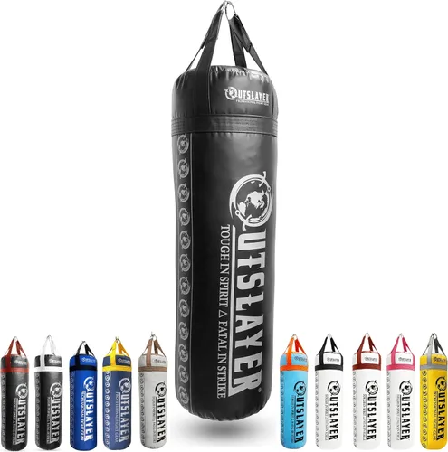 Vista 6 de Outslayer Saco de boxeo relleno de 80 libras y MMA fabricado en Estados Unidos