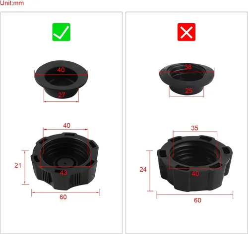 Vista 3 de FLYPIG Tapa del tanque de combustible de gas para 50cc 70cc 125cc ATV Quad 4 Wheeler Buyang Coolsport Sunl Kazuma Roketa ATV 3050A 3050AX 3050C