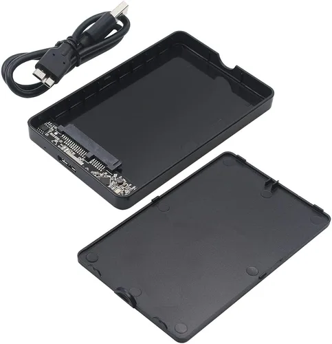 Vista 3 de JacobsParts 2.5" SATA USB 3.0 Disco duro sin herramientas HDD SSD Caja externa