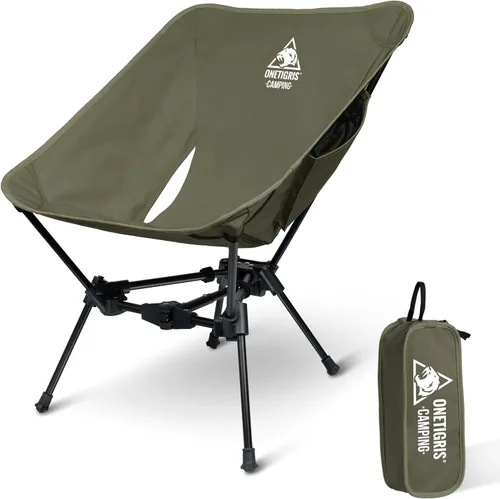 Vista 10 de ONETIGRIS Tigerblade - Silla de camping, ligera, plegable, silla de senderismo, compacta, portátil, capacidad de 330 libras