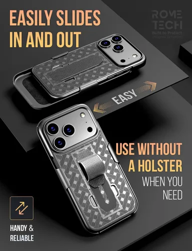 Vista 3 de Funda diseñada para iPhone 16 Pro con funda de clip para cinturón