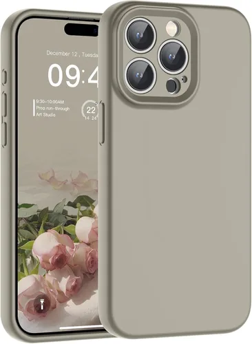 Vista 93 de SUPFINE - Funda diseñada para iPhone 12, silicona líquida premium con [forro de microfibra suave antiarañazos][protección de cámara mejorada], funda