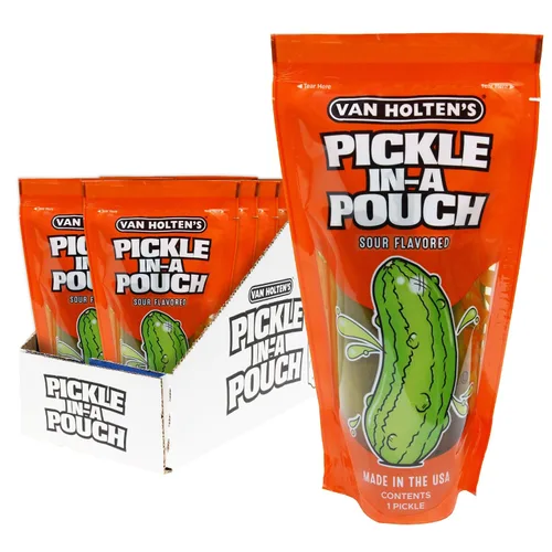Vista 13 de Van Holten's Pickles - Eneldo Jumbo Pickle-In-A-Pouch - Paquete de 6 Eneldo clásico en una bolsa resellable, aperitivo estable, sin gluten, sin