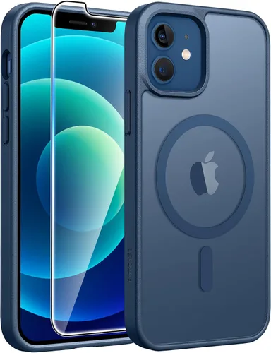 Vista 16 de FNTCASE Funda para iPhone 17 Pro: Fundas delgadas translúcidas de color azul claro compatibles con MagSafe, protección completa de la cámara