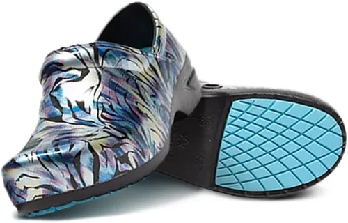 Vista 10 de Anywear SR Angel - Zuecos de enfermería, zapatos de trabajo antideslizantes para mujeres y hombres, zapatos de lactancia acolchados antideslizantes