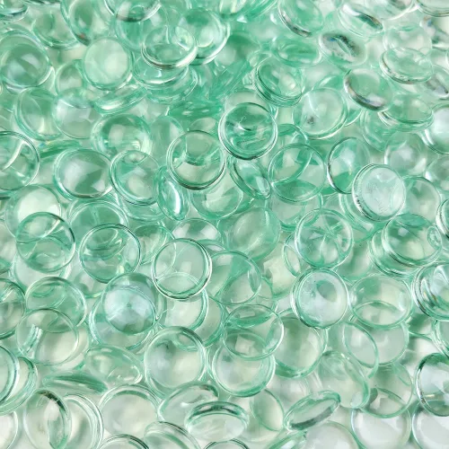 Vista 17 de HappyFiller 1200 PCS gemas acrílicas planas tipo canicas de 0.6" color morado brillante para rellenos de jarrones, confeti de fiesta, centros