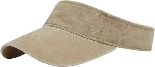 Vista 17 de Gorras Deportivas con Visera Solar de Algodón con Parte Superior Abierta para Hombres y Mujeres Verde militar