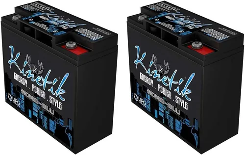 Vista 2 de Kinetik HC600 - Batería de audio para automóvil de 600 vatios + hardware de terminal, paquete de 2