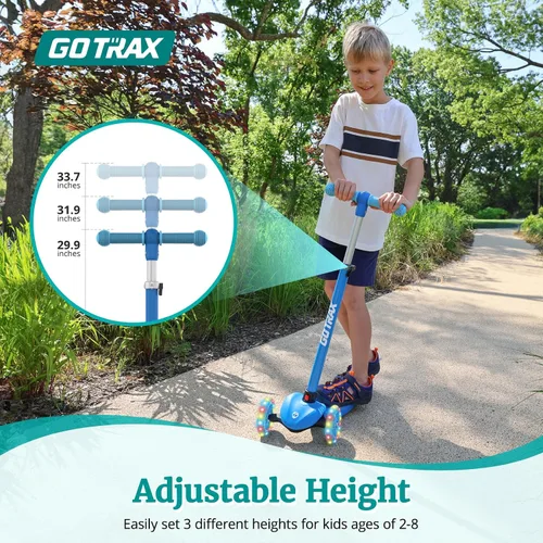 Vista 2 de Gotrax KS1 Kids Kick Scooter, 3 Wheels for Boys & Girls 2-8, Gifts