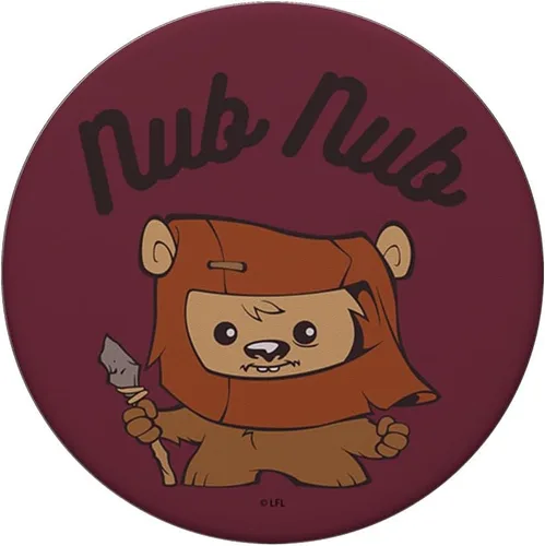 Vista 3 de Star Wars Ewok Nub Nub Cartoon PopSockets PopGrip: agarre intercambiable para teléfonos y tabletas