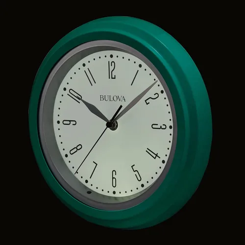 Vista 3 de Bulova C4892 Darian Reloj de pared decorativo moderno con esfera iluminada trasera, luz trasera totalmente iluminada automática, manecilla