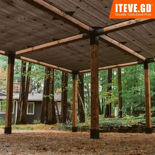 Vista 6 de Kit de bricolaje de pérgola de 4 x 4 pulgadas (tamaño interior: 3.5 x 3.5 pulgadas), soporte de madera de 5 vías y poste de achor, kit de soporte