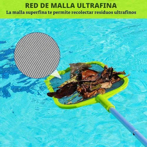 Vista 4 de Red de desnatador de piscina con poste telescópico de 5 secciones