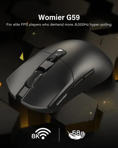 Vista 8 de Ratón inalámbrico para juegos G59, 30000 DPI, frecuencia