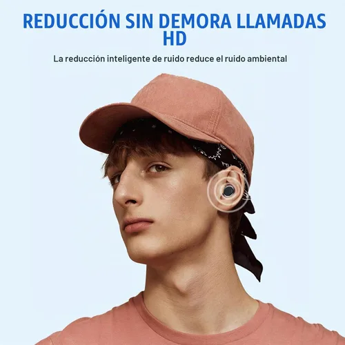 Vista 3 de Mini auriculares invisibles pequeños inalámbricos Bluetooth de perfil bajo más pequeños micro discretos auriculares ocultos para pequeños canales