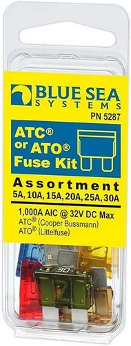 Vista 2 de Blue Sea Systems 5287 Kit de fusibles ATC, 6 piezas, beige