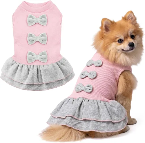 Vista 99 de Parisian Pet Chambray - Vestido para perro - Ligero sin mangas para perro, niña, talla XS Chambray en general