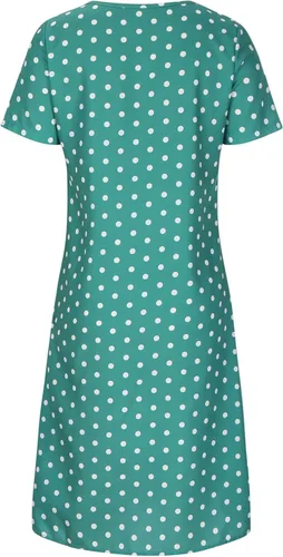 Vista 4 de Vestido casual con estampado floral para mujer, vestido de verano con cuello redondo, manga corta, plisado, vestido midi para fiesta en la playa