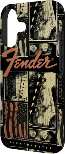 Vista 2 de Fender Funda vintage Stratocaster Americana Distressed Collage para iPhone 17