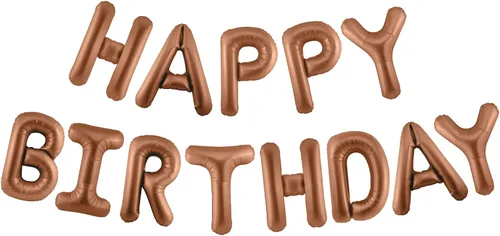 Vista 30 de CANREVEL Cartel de feliz cumpleaños, 13 letras de papel de aluminio de Mylar de 16 pulgadas, decoraciones de fiesta de cumpleaños para niños