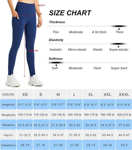 Vista 6 de Libin Leggings con forro polar para mujer, resistentes al agua, cálidos, para correr, con aislamiento térmico y bolsillos
