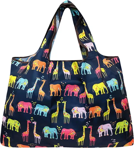 Vista 3 de allydrew Bolsa de comestibles reutilizable de nailon plegable grande