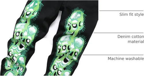 Vista 116 de Enrica Pantalones vaqueros estampados casuales para hombre