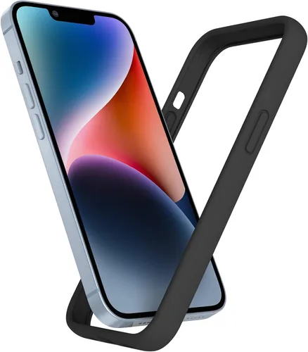 Vista 21 de Funda de silicona líquida para iPhone 12/12 Pro de 6.1 pulgadas, color negro [Absorción de golpes] [Protección de borde elevado]