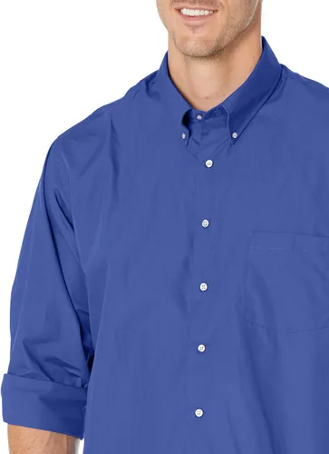 Vista 3 de Van Heusen Camisas de vestir para hombre de ajuste regular popelín sedoso sólido Pizarra gris