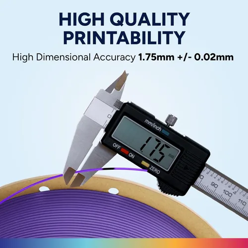 Vista 129 de OVERTURE - Filamento de ácido poliláctico (Easy PLA) para impresora 3D de 1.75 mm, bobina de cartón de 2.2 libras, precisión dimensional +/- 0.02