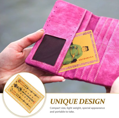 Vista 4 de BESTOYARD 2 tarjetas de amuleto chino Fengshui Tai Sui Golden 2024 Símbolo Fengshui Talismanes Tarjeta para Año Lunar Chino del Dragón Bendiciones