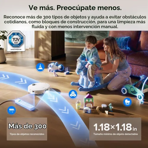 Vista 3 de roborock 2026 New Qrevo Edge 3 Pro Robot Vacuum and Mop, 36000 Pa Suction White