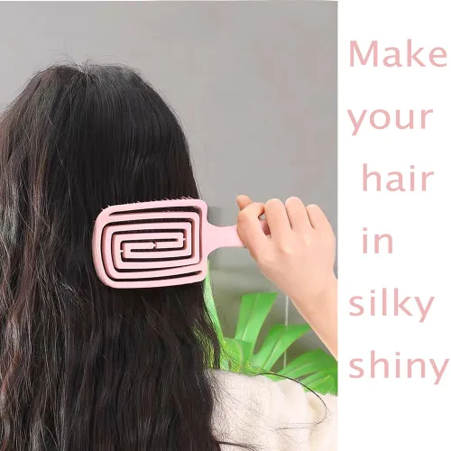 Vista 7 de El cepillo desenredante, cepillo desenredante para cabello seco y húmedo para todo tipo de cabello, ideal para hombres, mujeres, niños y niñas