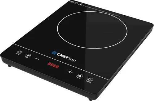 Vista 10 de Cheftop - Quemadores de inducción portátiles de inducción de 120 V, parte superior de cerámica digital con bloqueo de seguridad para niños, 1800
