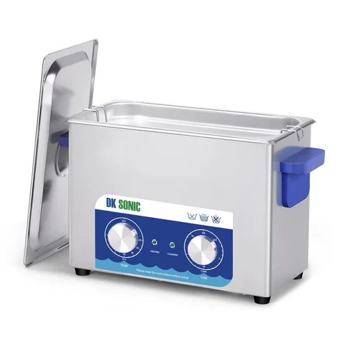 Vista 12 de DK SONIC Limpiador Ultrasónico, 1.5L 60W Limpiador Ultrasónico de Joyería de Acero Inoxidable con Cesta de Limpieza, Temporizador Mecánico