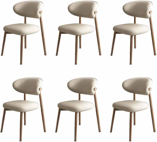 Vista 17 de Solid Wood Dining Chairs Kitchen Chairs Set of 2 Mid Century Modern Dining Chairss with Wooden Frame and Upholstered, Armless, Cafe Casual Chairss