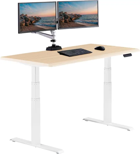 Vista 12 de Vari ComfortEdge - Escritorio de pie ajustable de 40 x 26 pulgadas, pequeño escritorio eléctrico de pie VariDesk para apartamento, dormitorio u