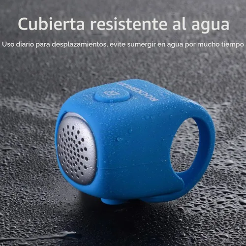 Vista 5 de ROCKBROS Electra - Campana de bicicleta eléctrica para bicicleta, cuernos de bicicleta, campanas de bicicleta resistentes al agua Negro
