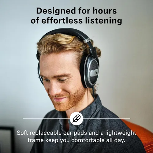 Vista 5 de Sennheiser HD 599SE Auriculares audiófilos con cable de espalda abierta Negro