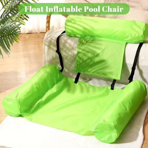 Vista 6 de Blueweenly Paquete de 4 flotadores de piscina para adultos, hamaca inflable, silla de descanso para piscina, playa, fiesta, lago, verano