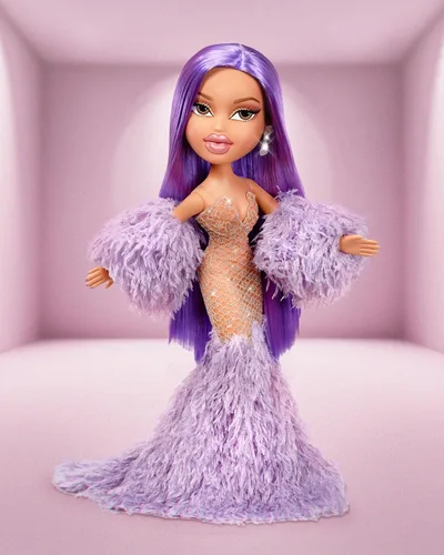 Vista 6 de Bratz x Kylie Jenner Muñeca de moda a gran escala de 24 pulgadas con vestido, 2 pies de altura, exclusiva de Amazon