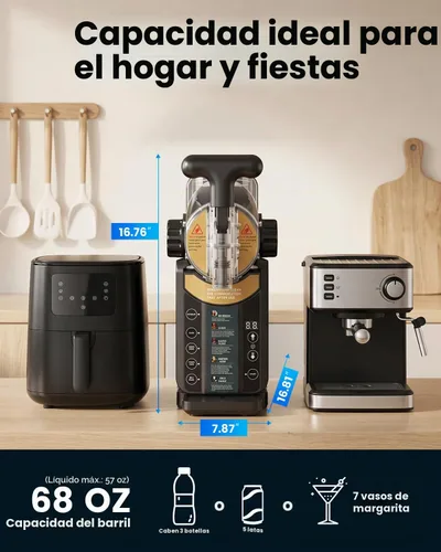 Vista 10 de Slushie Machine for Home 2-in-1 Slushy & Soft Serve Ice Cream Maker